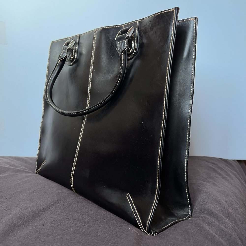 Wilson Leather Biz Travel Handbag - Small Laptop Bag - Picture 2 of 9